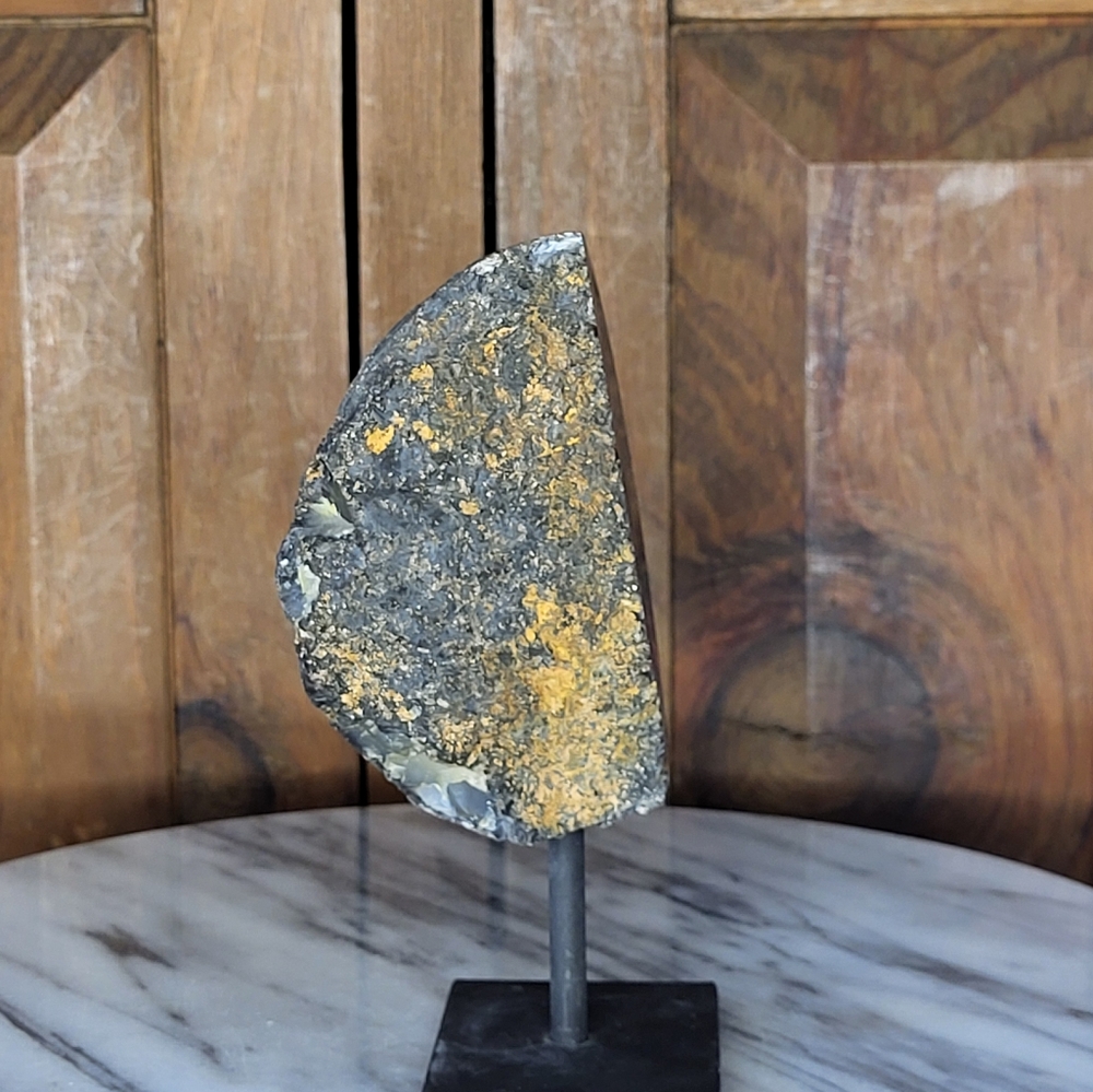 Agate Geode Slice on Stand - Picture 6 of 11
